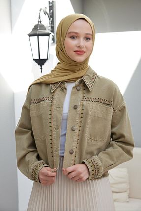 شال زرد زنانه ویسکون Şalland - کد 759509675