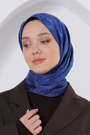شال سرمه ای زنانه پنبه ای Loryan - کد 876927865