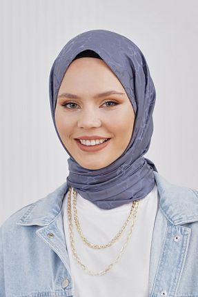 شال آبی زنانه پنبه ای Loryan - کد 876928523