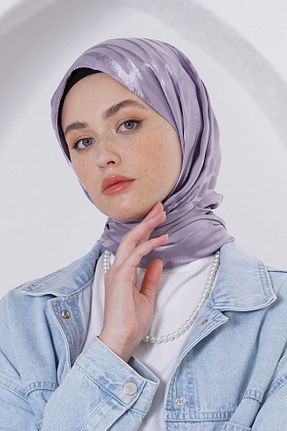 شال بنفش زنانه پنبه ای Loryan - کد 876929153