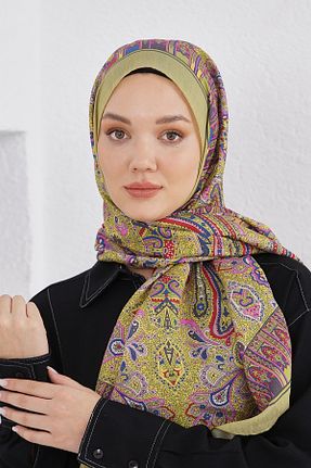 شال سبز زنانه پنبه ای Loryan - کد 876928438