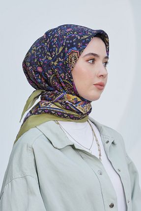 روسری سبز پنبه ای Loryan - کد 876928082