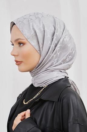روسری طوسی پنبه ای Loryan - کد 876928127
