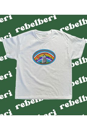 تیشرت رنگی زنانه اورسایز rebelberi - کد 876242387