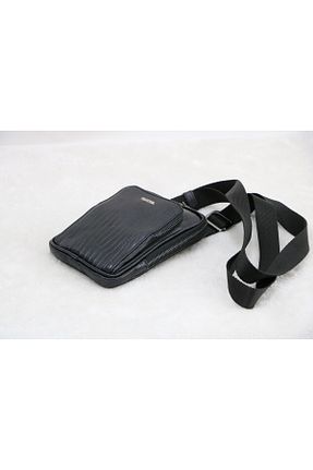 کیف پستچی مشکی مردانه چرم خالص Canpellini - کد 876969609