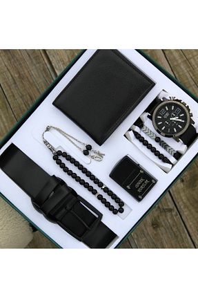 ست ساعت مچی مشکی مردانه فلزی wesscollection - کد 876978541