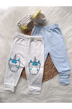 شلوار کرمگن آبی بچه گانه رگولار minilkabebe - کد 877048926