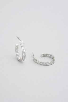 گوشواره نقره سفید زنانه 925 عیار So Chic - کد 877008492