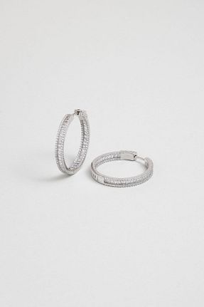 گوشواره نقره سفید زنانه 925 عیار So Chic - کد 877008556