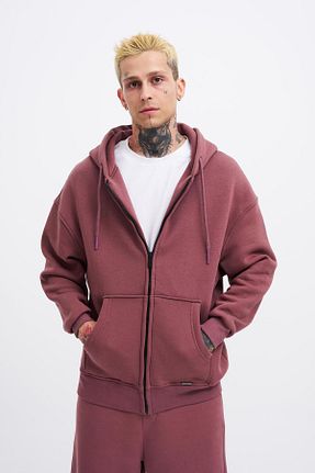 سوئیشرت بنفش مردانه ساده Machinist - کد 358587112