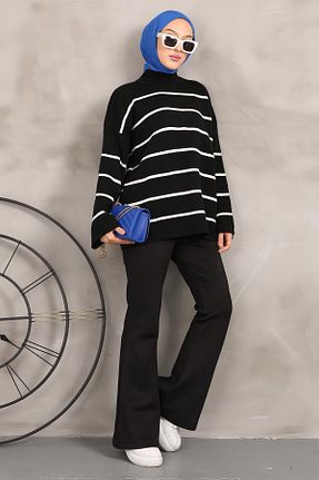 پلیور حجاب مشکی زنانه اکریلیک İmajButik - کد 781520792
