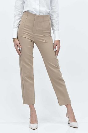 شلوار بژ زنانه پارچه birizmoda - کد 877086525