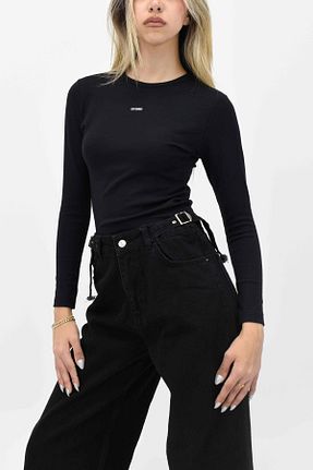 بلوز مشکی زنانه ساده birizmoda - کد 877149002
