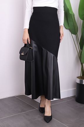 دامن حجاب مشکی زنانه رگولار İmajButik - کد 865507308
