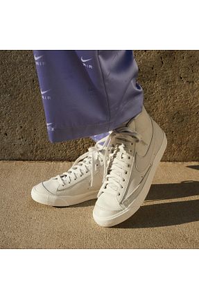 کفش اسنیکر طوسی زنانه بند دار Nike - کد 877076807
