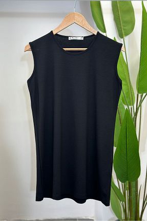 تونیک حجاب مشکی زنانه پنبه ای İmajButik - کد 840136741