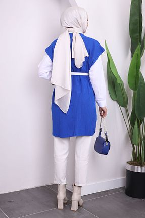 سوئیتر حجاب سرمه ای زنانه اورسایز İmajButik - کد 865790313
