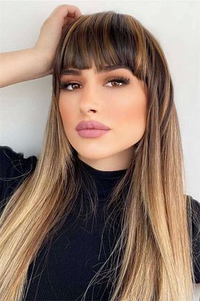 کلاه گیس قهوه ای زنانه Genel Markalar - کد 88860235