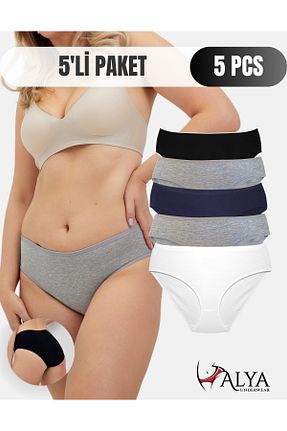 شورت طوسی زنانه پنبه - الاستین ALYA UNDERWEAR - کد 877121934