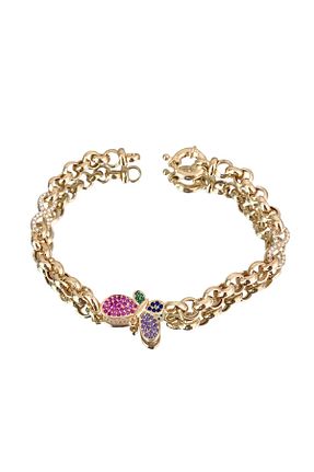 دستبند نقره طلائی زنانه 925 عیار BerCio Store - کد 776555750