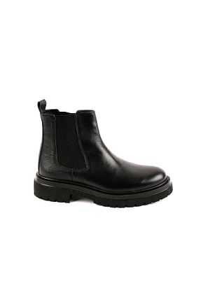 بوت / نیم بوت مشکی مردانه چرم خالص KAYCSHOES - کد 877145463