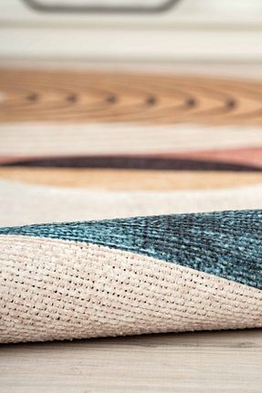 فرش نارنجی زیره ضد لغزش Serente Home - کد 858173259