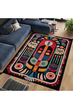فرش رنگی قابل شستشو Rugs Modern Halı - کد 876585457