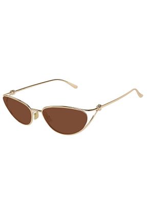 عینک آفتابی قهوه ای زنانه UV400 Bottega Veneta - کد 877162045