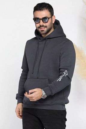 سوئیشرت طوسی مردانه چاپی MİSHAR İTALİA - کد 877211182