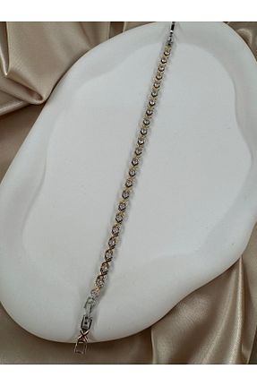 دستبند استیل (فولاد) طلائی زنانه استیل (فولاد) GLAURA - کد 877204826