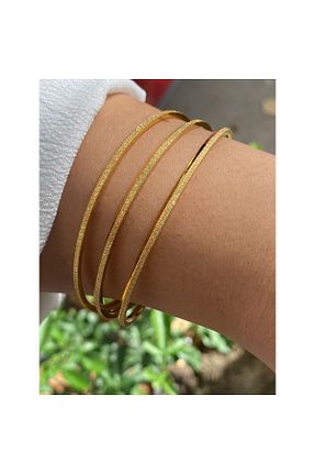 دستبند استیل (فولاد) طلائی زنانه استیل (فولاد) rosshine - کد 863421829