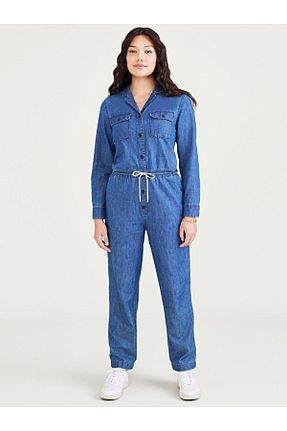 شلوار سرمه ای زنانه پنبه ای Dockers - کد 877207273
