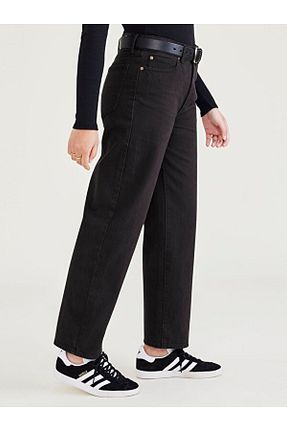 شلوار مشکی زنانه پارچه Dockers - کد 877205326