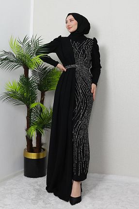لباس حجاب مشکی زنانه رگولار GİZ AGİYİM - کد 877225637