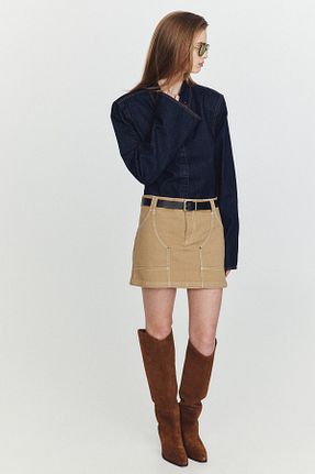 بوت / نیم بوت قهوه ای زنانه پاشنه بلند (10 سانتی متر و بالاتر) H&M - کد 877224930