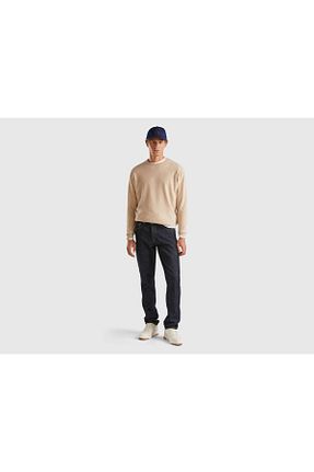 پلیور بژ مردانه ساده United Colors of Benetton - کد 877217849