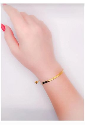 گردنبند استیل ( فولاد ) طلائی زنانه استیل (فولاد) G&M Shop - کد 877223785