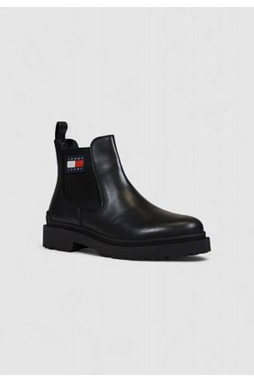 بوت / نیم بوت مشکی مردانه پاشنه تخت Tommy Jeans - کد 877219200