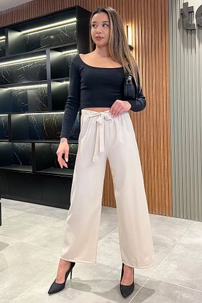 شلوار طوسی زنانه پارچه GÜLSELİ - کد 877227990