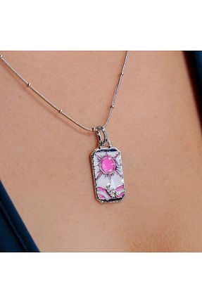 گردنبند استیل ( فولاد ) طوسی زنانه استیل ضد زنگ Hediye Yolda - کد 877223899