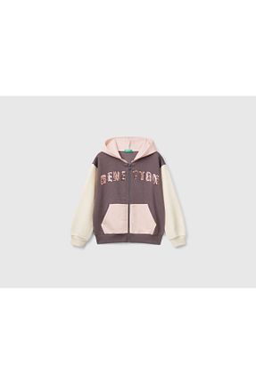 سوئیشرت طوسی بچه گانه ساده United Colors of Benetton - کد 877237671