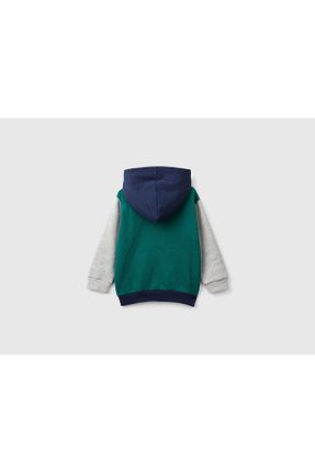 سوئیشرت قهوه ای بچه گانه نقش دار / کار شده United Colors of Benetton - کد 877239409