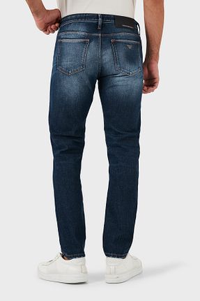 شلوار جین سرمه ای مردانه پاچه ساده Emporio Armani - کد 877360975