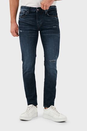 شلوار جین سرمه ای مردانه پاچه تنگ Emporio Armani - کد 877360584