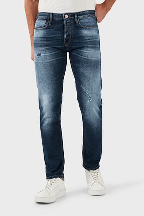 شلوار جین سرمه ای مردانه پاچه ساده Emporio Armani - کد 877360975