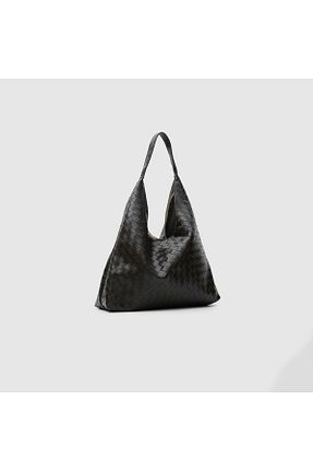 کیف دوشی مشکی زنانه چرم مصنوعی simru store - کد 877296263