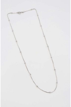 گردنبند استیل ( فولاد ) طوسی زنانه استیل ضد زنگ ladefy - کد 877318982
