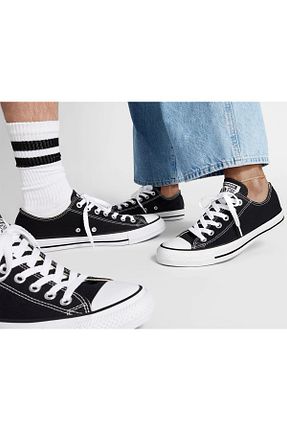 کفش اسنیکر مشکی زنانه بند دار Converse - کد 877380508