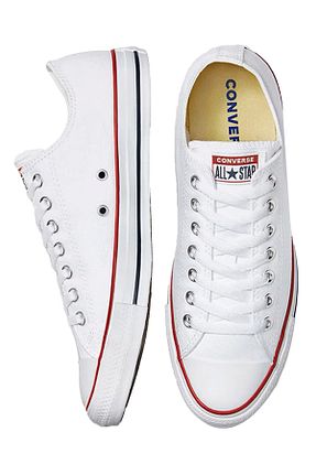 کفش اسنیکر سفید زنانه بند دار Converse - کد 877380505