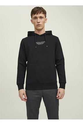 سوئیشرت مشکی مردانه چاپی Jack & Jones - کد 330033107